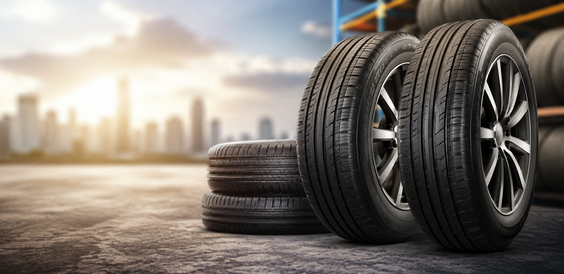 QuickFit Mobile Tyre van on road